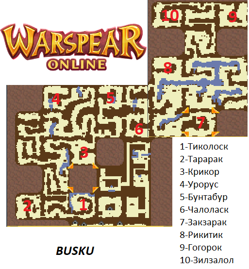 Карта warspear online